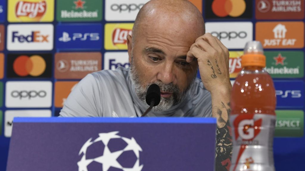 Rueda de prensa de Sampaoli en la previa del Sevilla-Copenhague de Champions: Dolberg, Rafa Mir, Jordan y los nombres propios