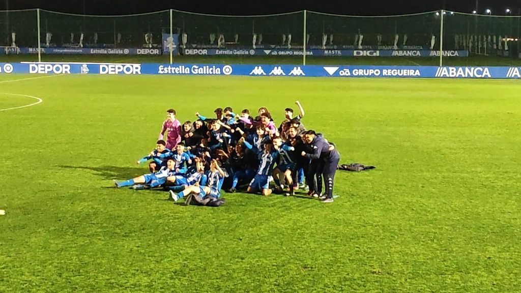 Locura con un Abegondo a rebosar con el Dépor juvenil