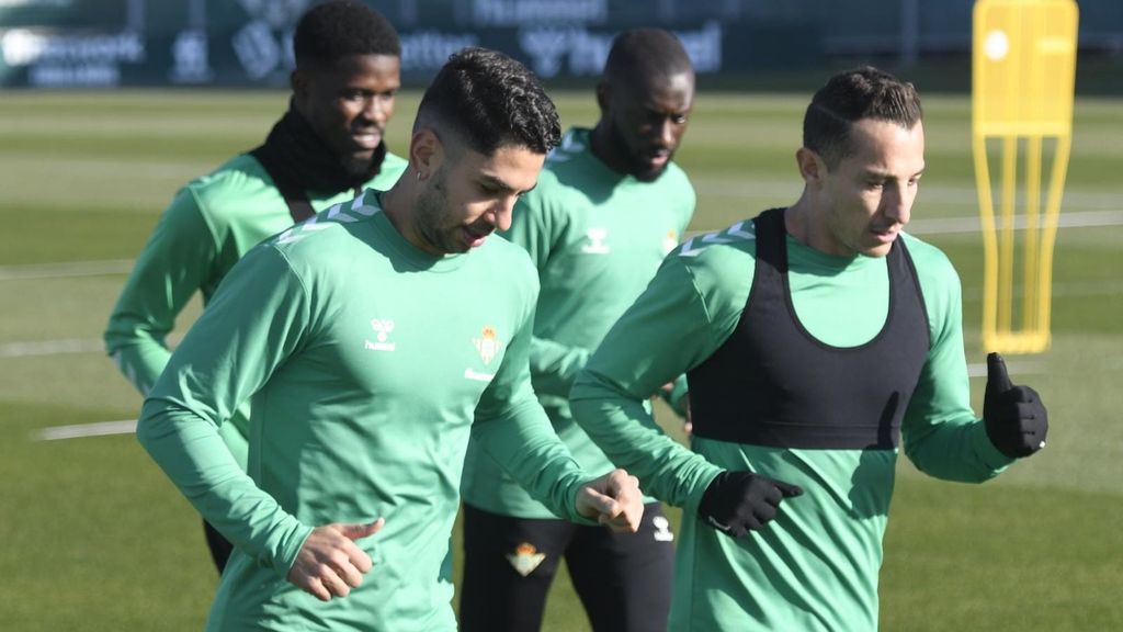 Primer entrenamiento de Ayoze en el Betis