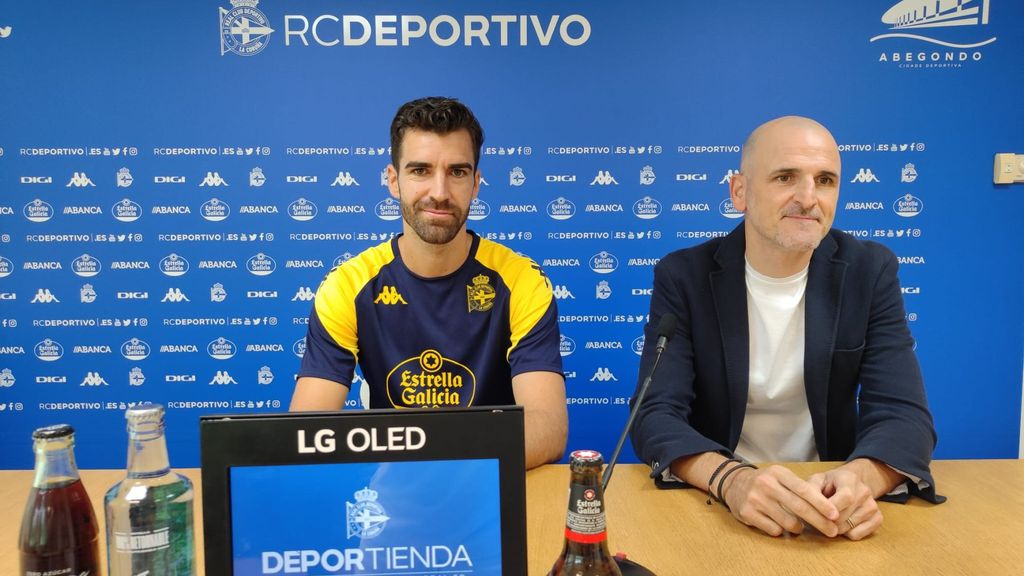 Presentación de Germán Parreño como nuevo jugador del Deportivo