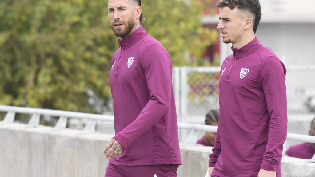 Último entrenamiento del Sevilla antes del derbi ante el Betis
