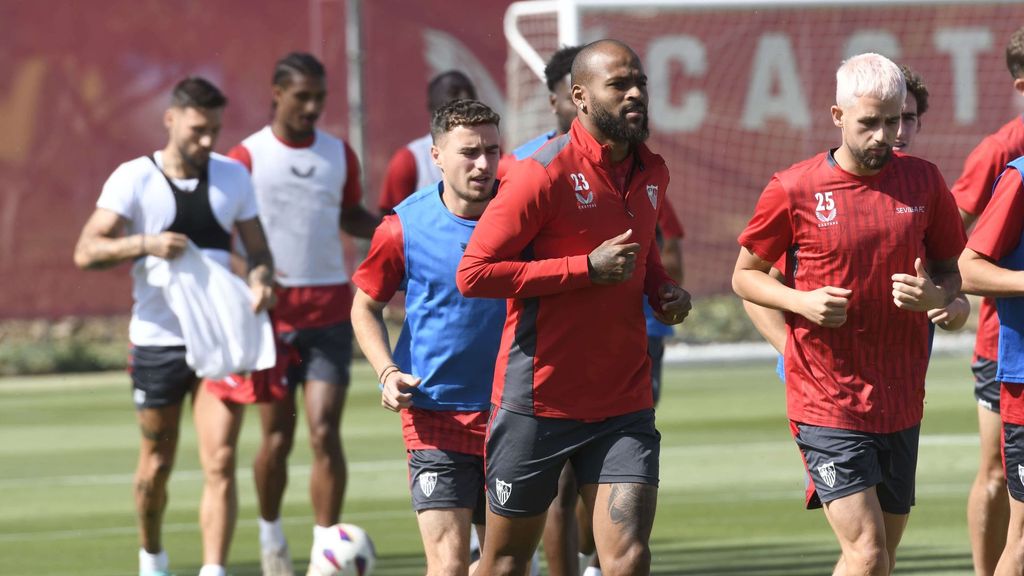 Entrenamiento del Sevilla (viernes) para preparar el último partido de LALIGA frente al Barça