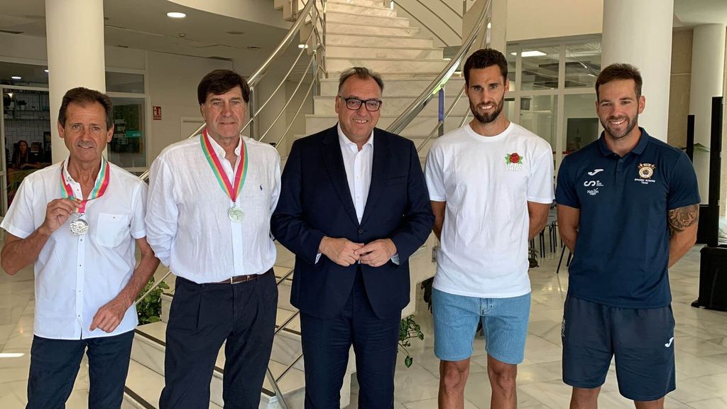La Junta homenajea a los remeros Climent y Lasúrtegui al cumplirse 40 años de su plata en Los Ángeles 84