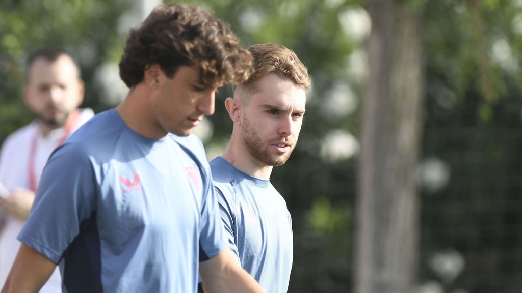 Entrenamiento del Sevilla FC