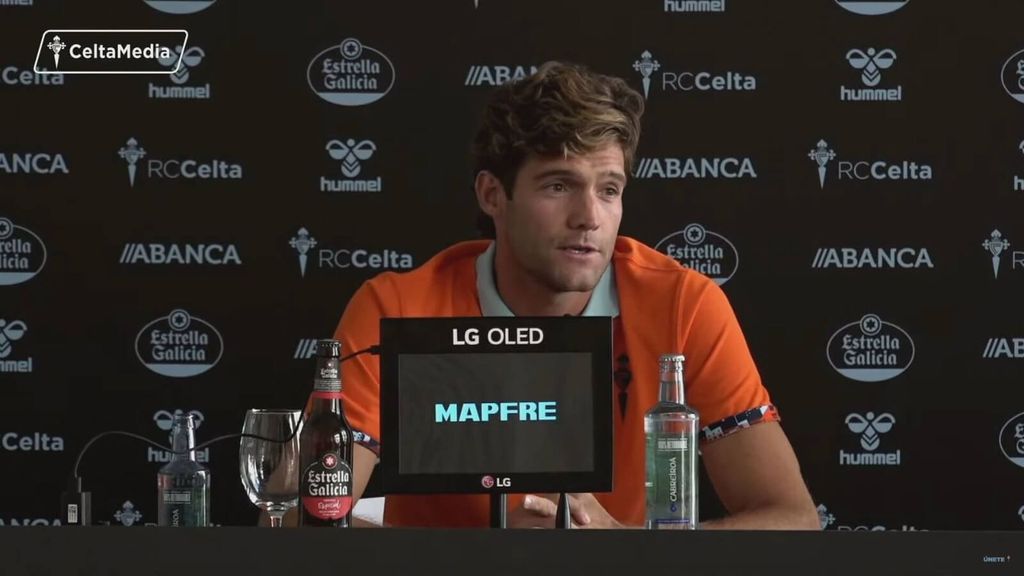 Presentación de Marcos Alonso como nuevo jugador del Celta