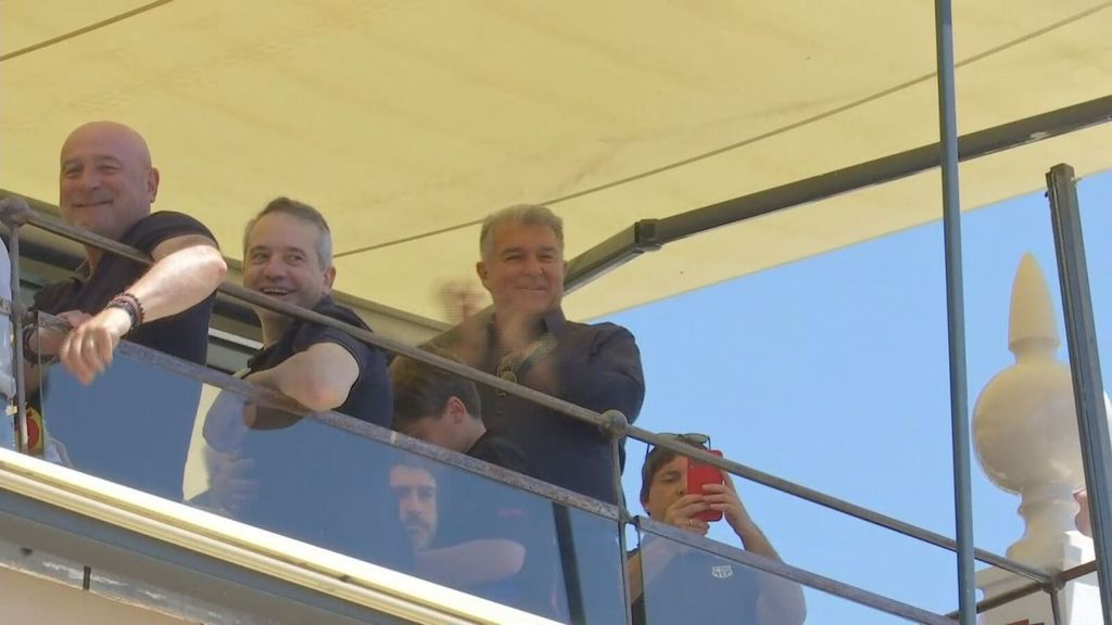 Joan Laporta, desatado en la comida previa a la final de Copa en Triana