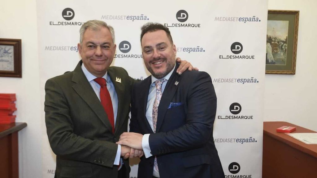 José Luis Sanz, alcalde de Sevilla, con ElDesmarque en la Feria