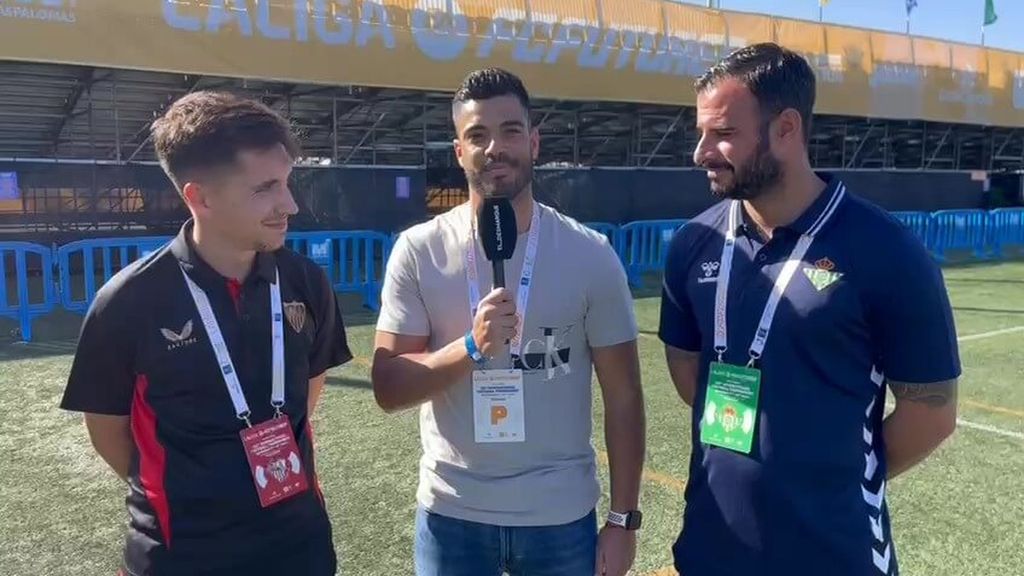 Los entrenadores de Sevilla y Betis, en la previa del derbi en la final de LALIGA FC FUTURES: "Esto habla muy bien de ambas canteras"