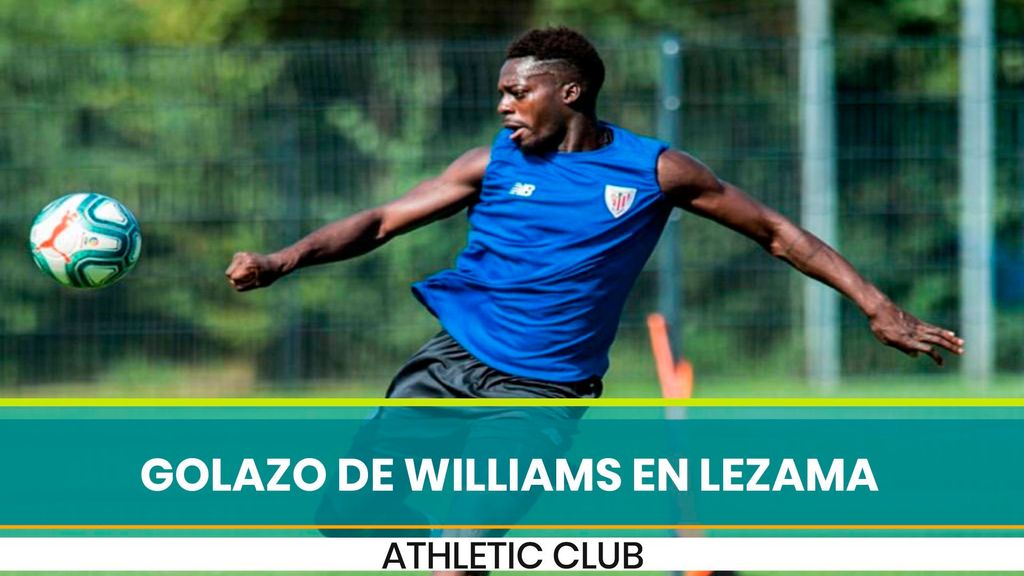 Golazo de Iñaki Williams entrenando en Lezama