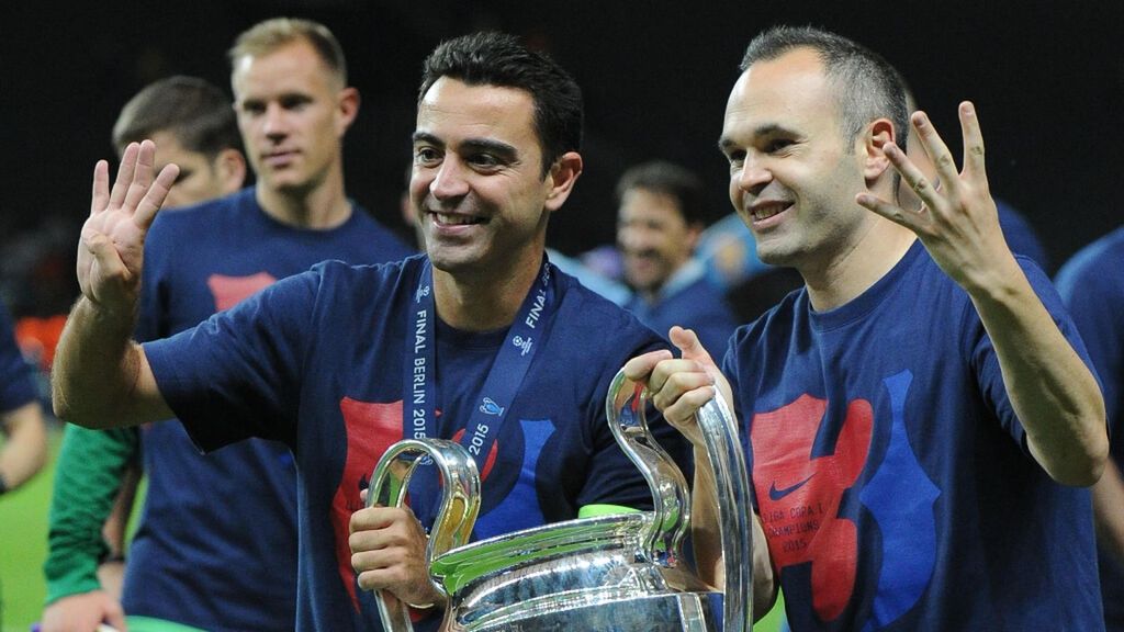 Andrés Iniesta y Xavi Hernández se reencuentran en 'El Clásico de Leyendas'