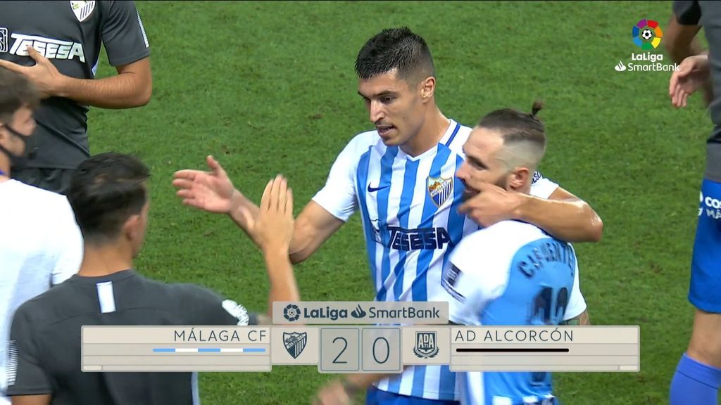 Málaga 2-0 Alcorcón: Resumen del partido