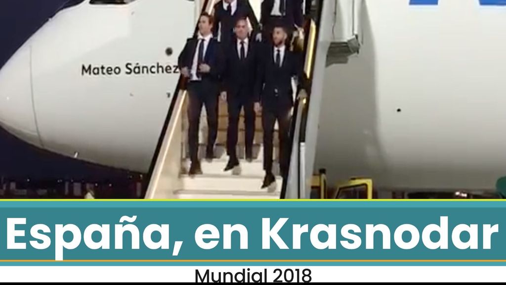 Llegada de España a Krasnodar para el Mundial 2018 de Rusia