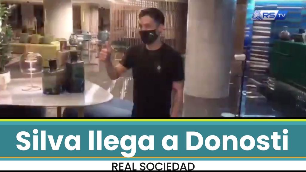 Silva llega a San Sebastián para firmar por la Real Sociedad