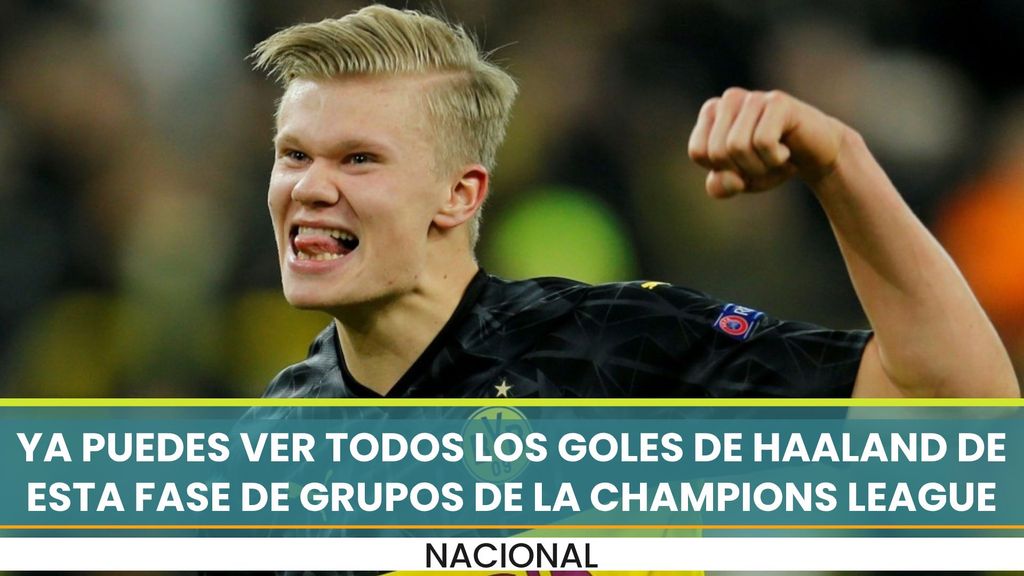 Ya puedes ver todos los goles de Haaland en esta fase de grupos de la Champions League