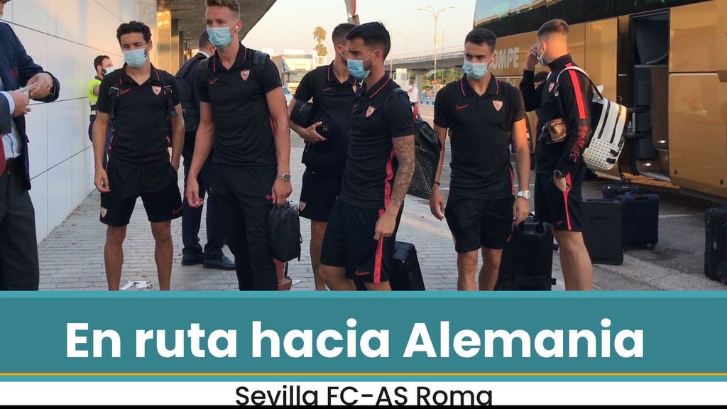 El Sevilla viaja a Alemania para medirse a la Roma en 1/8 de final de la Liga Europa