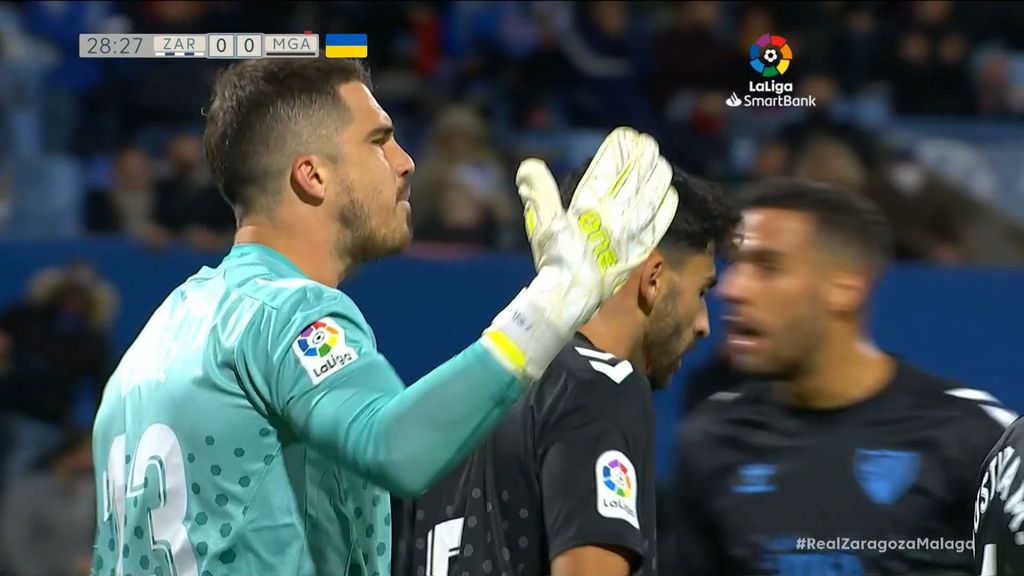 Zaragoza 1-1 Málaga: Paradas de Yáñez
