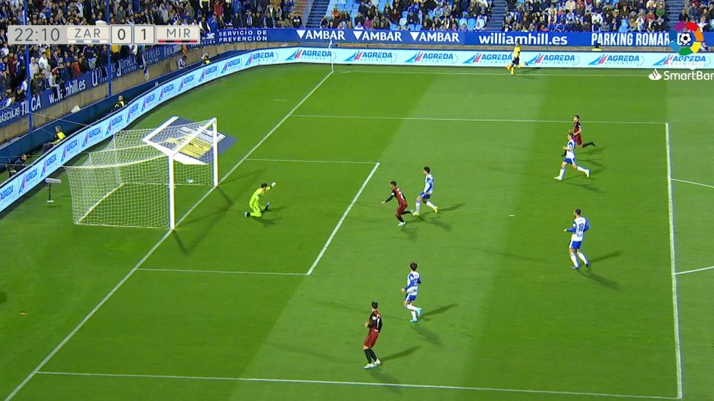 Real Zaragoza - Mirandés: Vídeo, goles y resumen (Jornada 12)