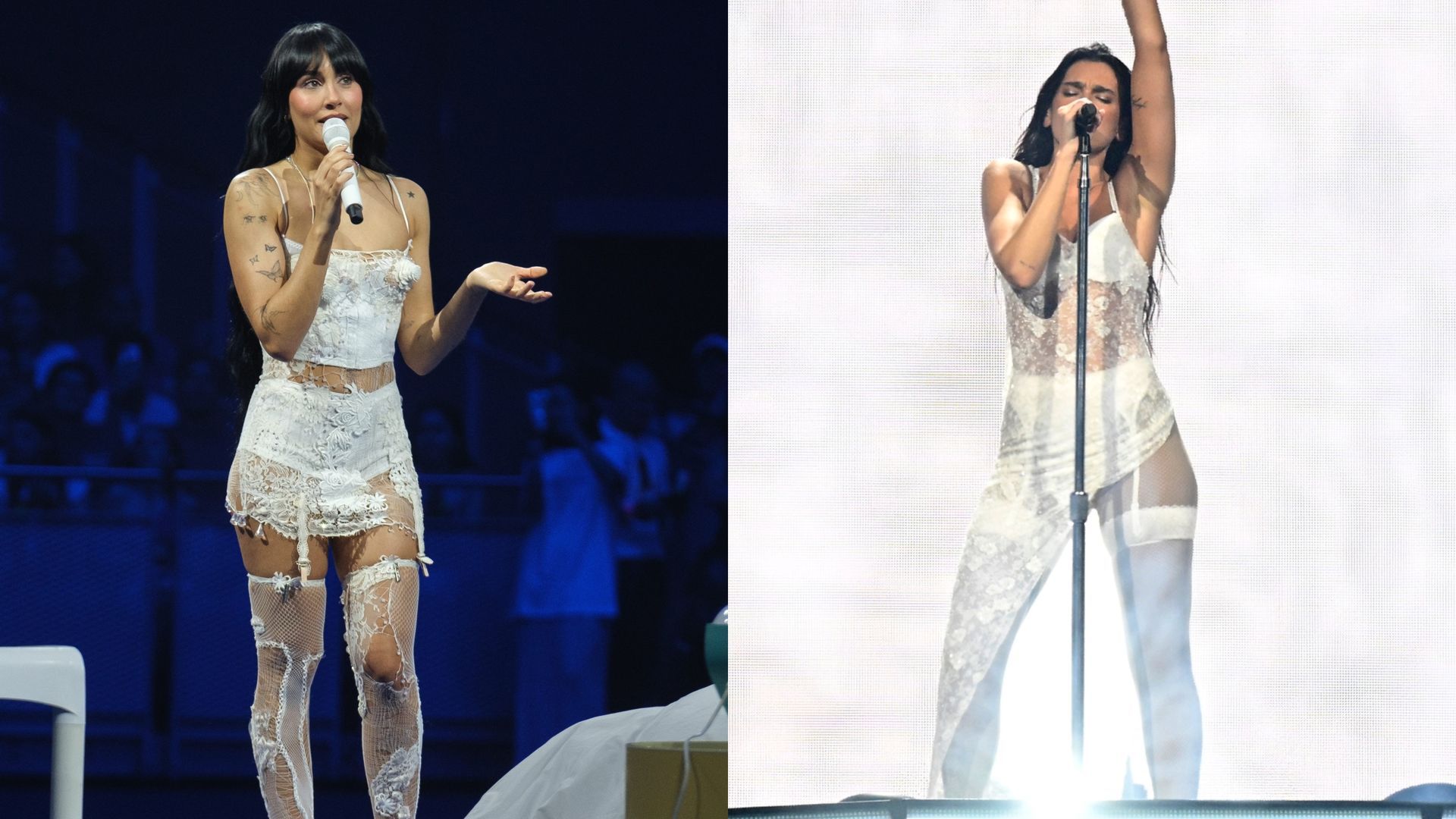 Aitana y Dua Lipa, en un montaje de fotos