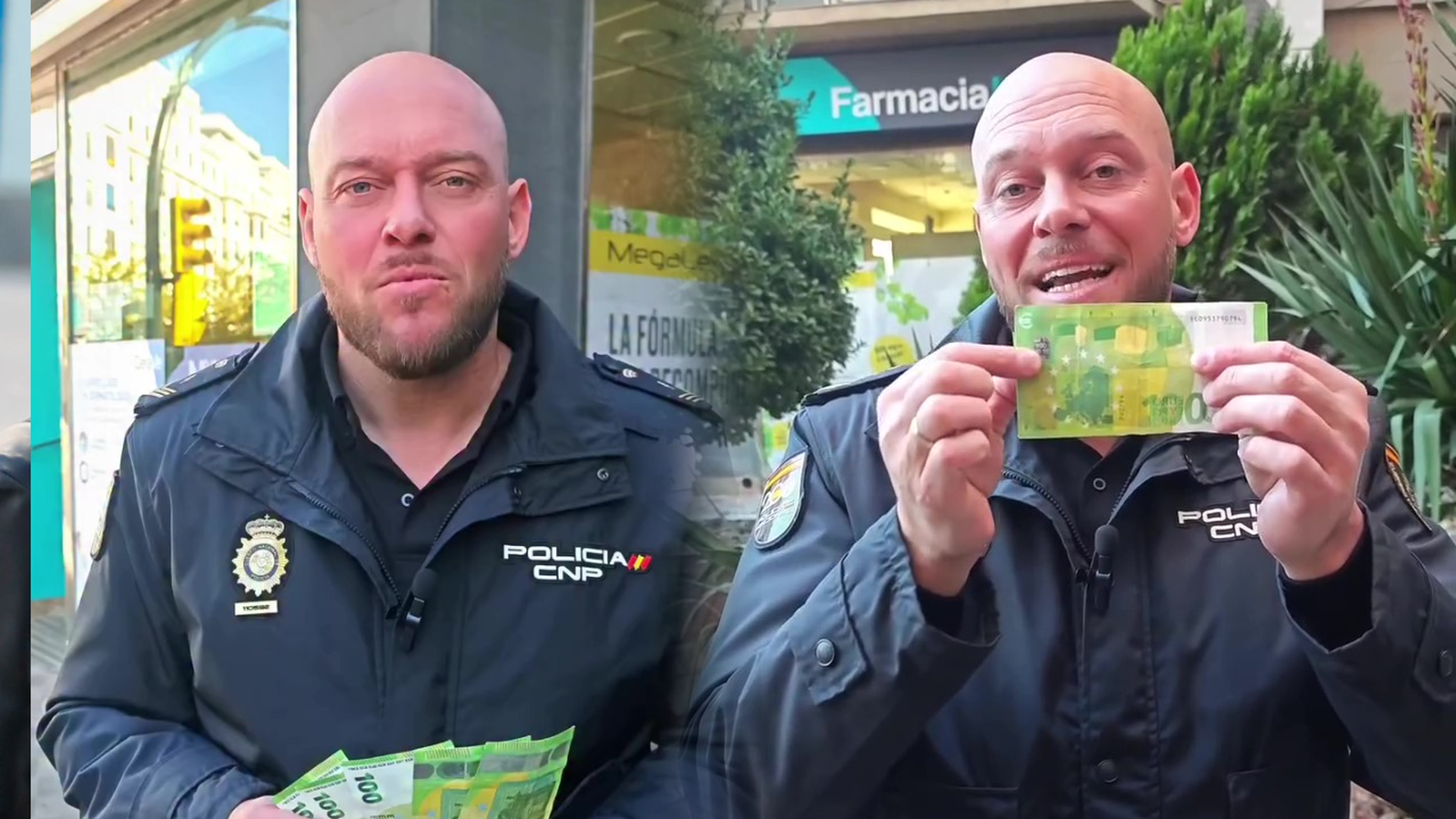 Billetes falsos policía