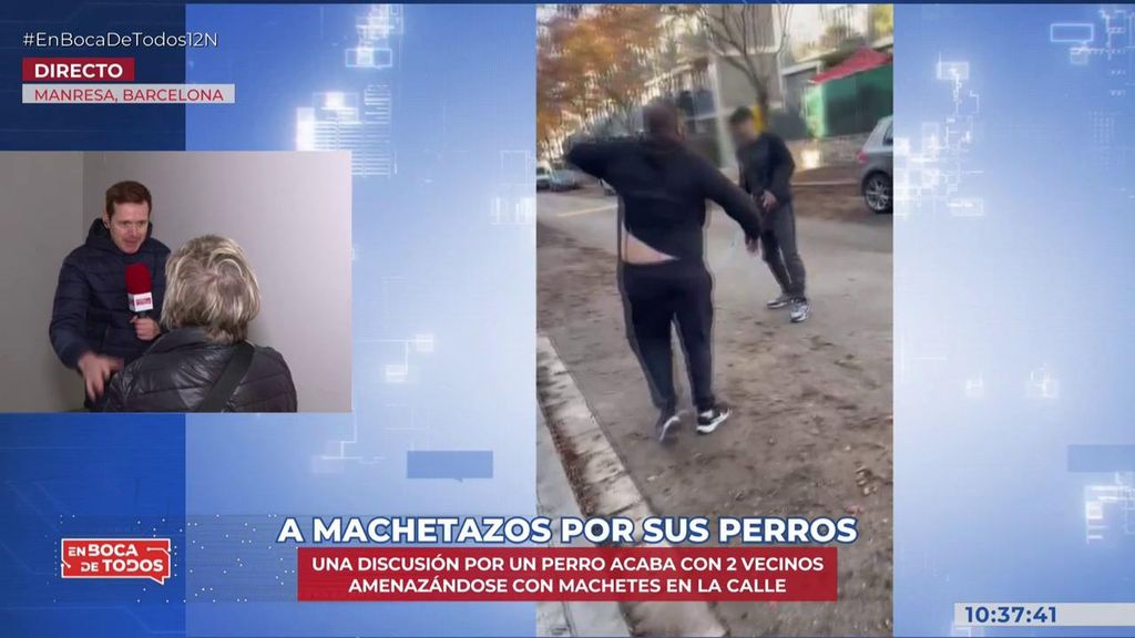 Dos vecinos de Manresa acaban a machetazos tras una discusión por un perro