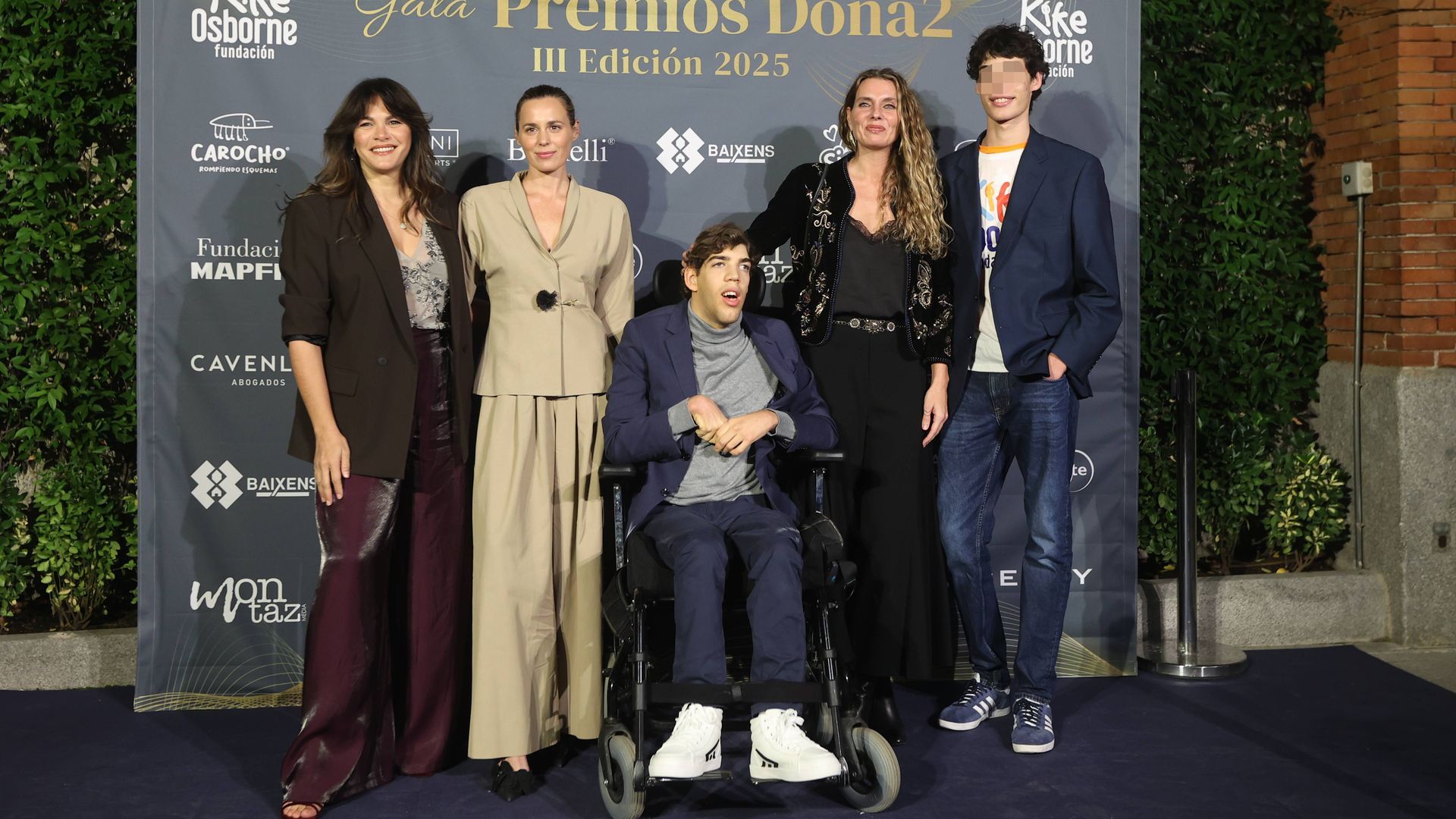 Fabiola, junto a las hijas de Bertín Osborne, Kike y Carlos