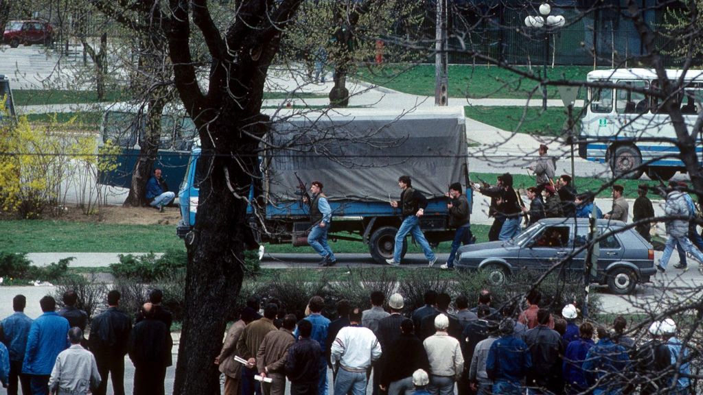 Imagen de la guerra en Bosnia en los años noventa