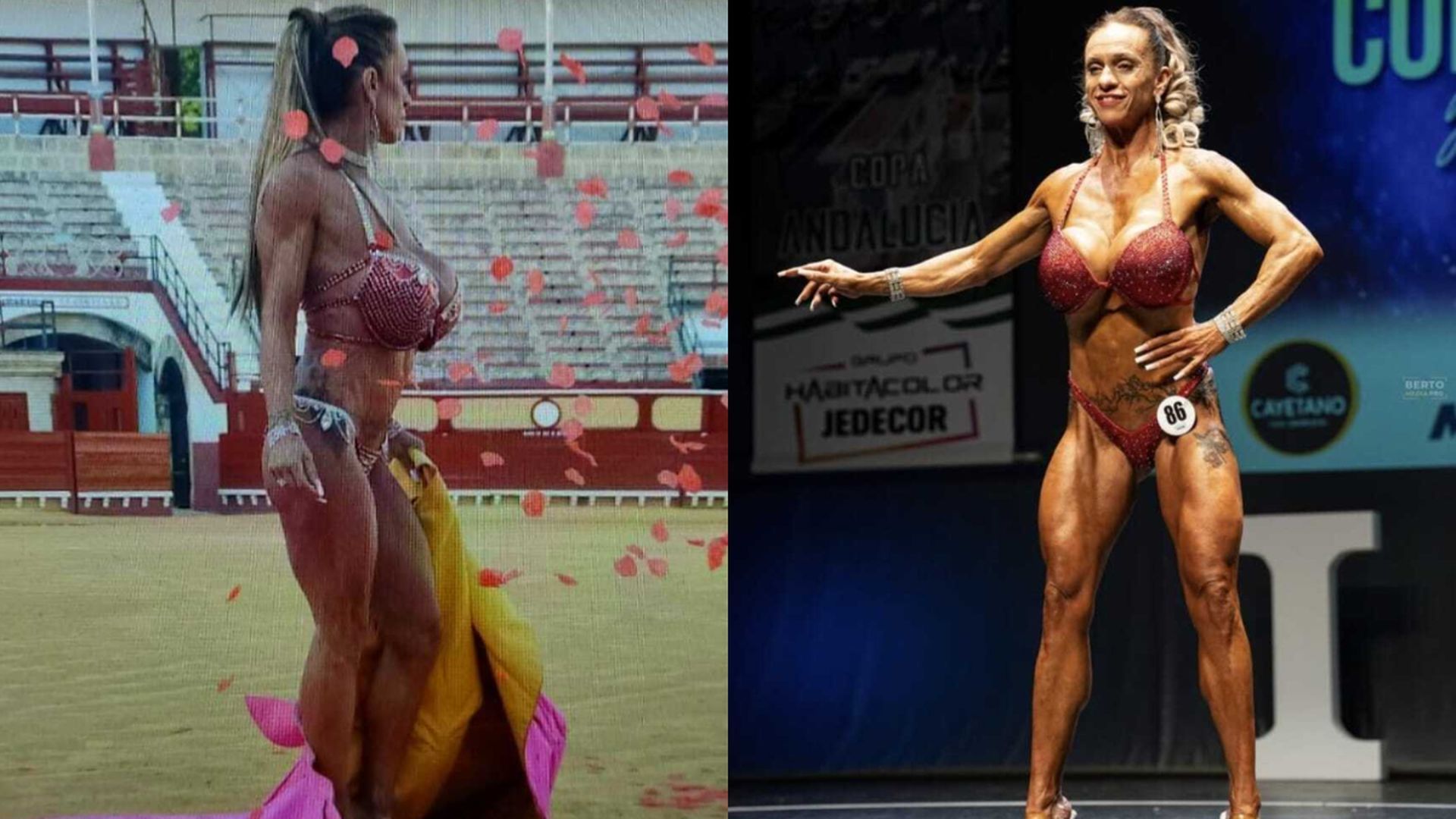 María de los Ángeles Cazorla, la gaditana campeona de culturismo a los 46 años