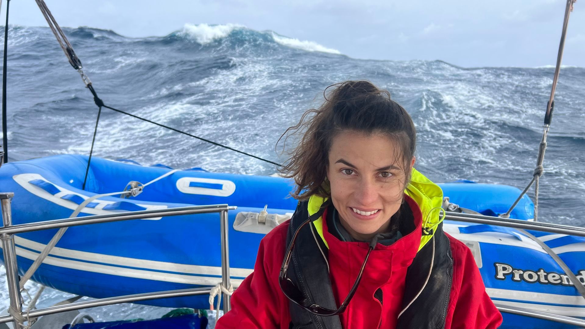 Paula Gozalvo en una de sus travesías