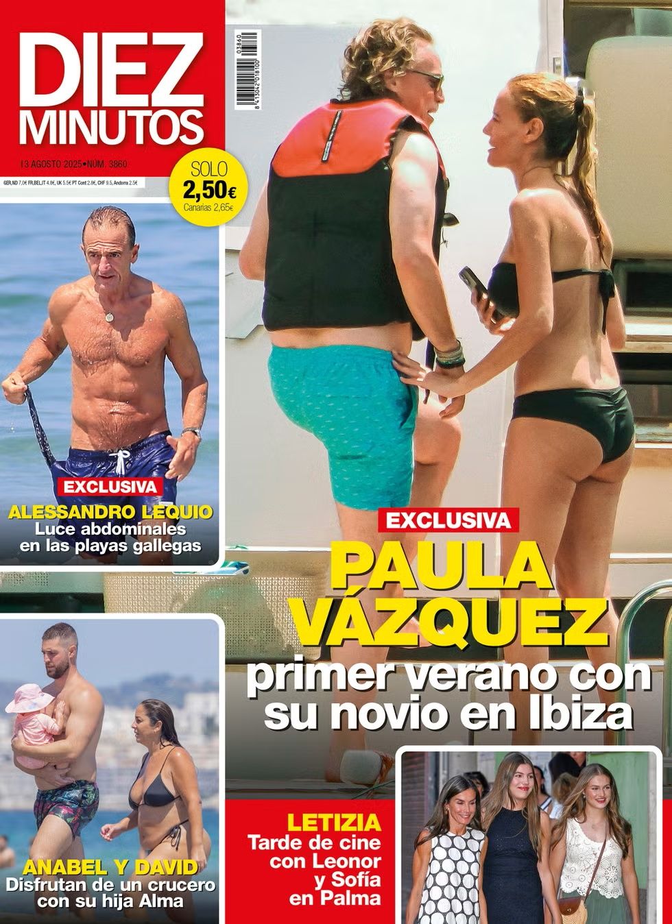 Paula Vázquez y su última pareja en la portada de una revista