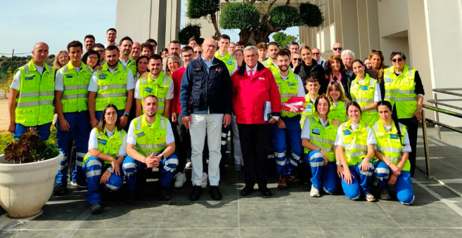 Contingente del SAMU hacia Jamaica