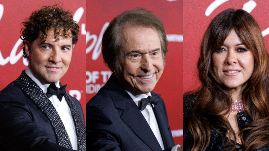 David Bisbal, Raphael y Vanesa Martin en la alfombra roja de los Latin Grammy 2025