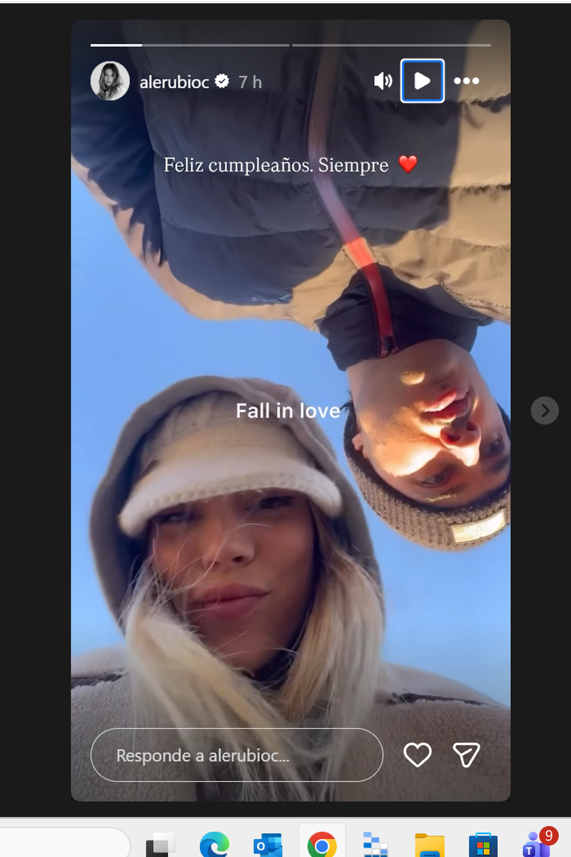 La felicitación de Alejandra Rubio a Carlo Costanzia