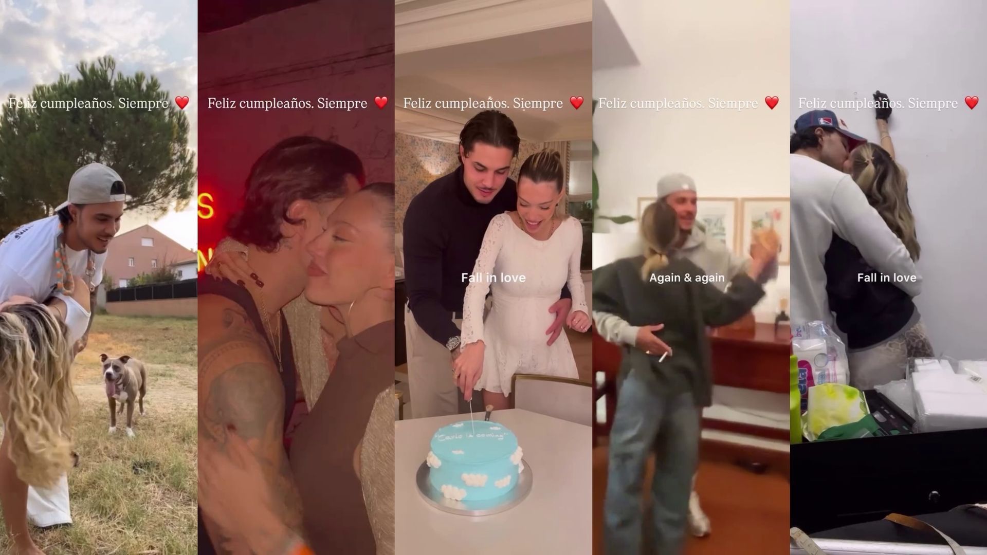 Las imágenes inéditas que ha compartido Alejandra Rubio de su historia de amor con Carlo Costanzia