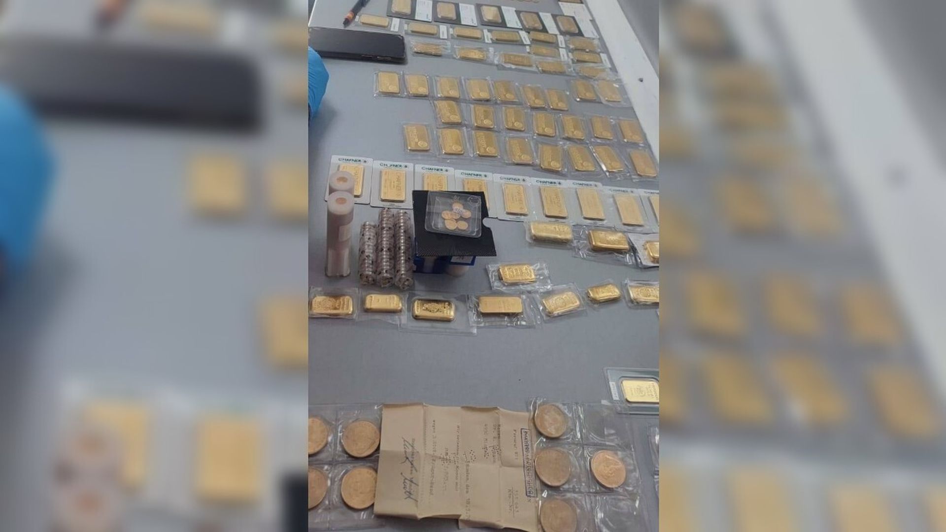 Oro incautado por la Guardia Civil en Cádiz