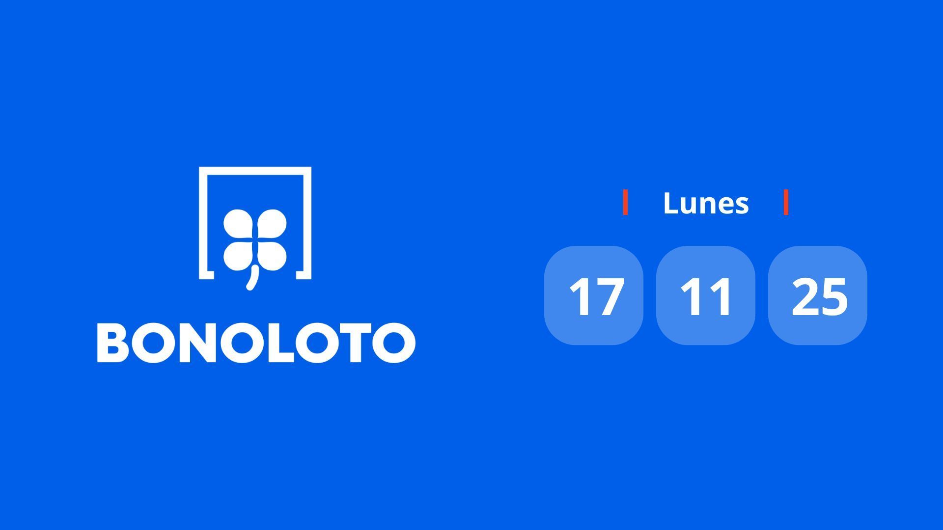 Sorteo de la Bonoloto del 17 de noviembre de 2025