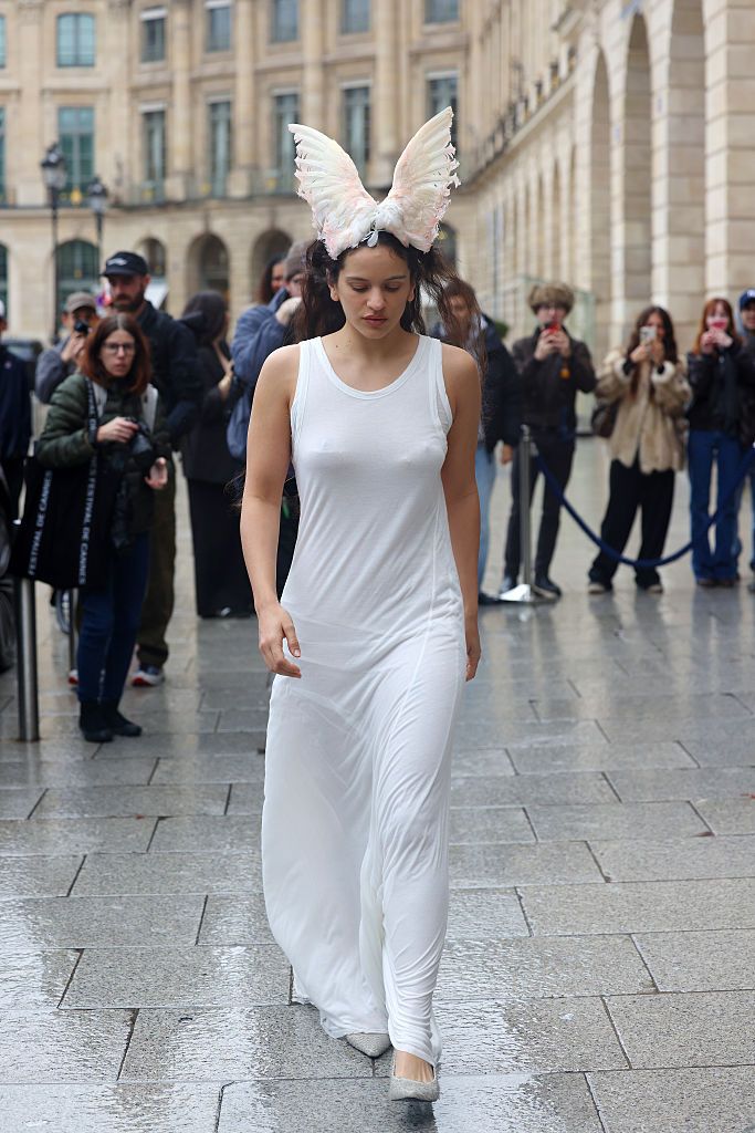 Uno de los looks de Rosalía en la pasada Semana de la Moda de París