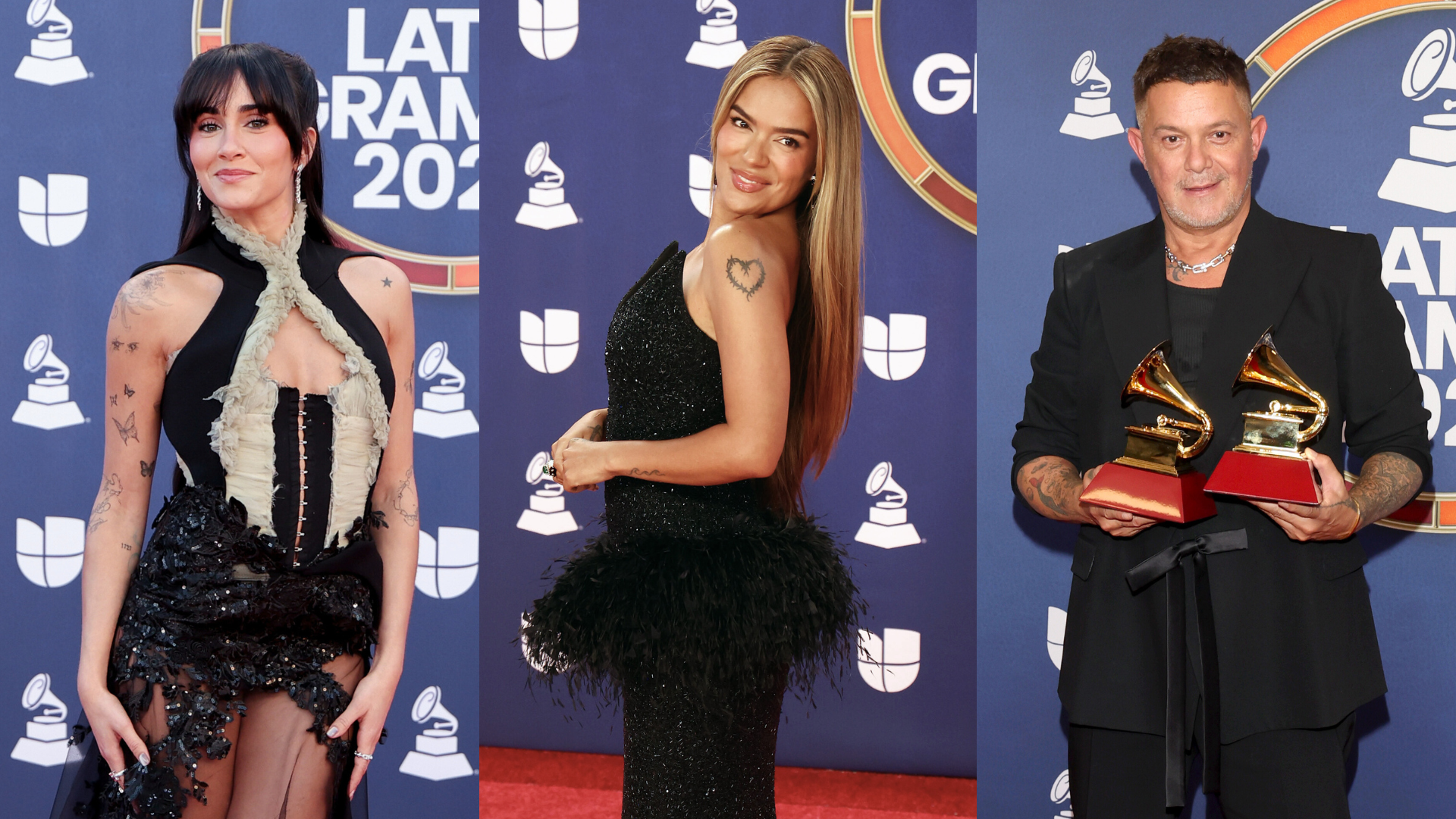 Aitana, Karol G y Alejandro Sanz en los Grammy Latinos 2025