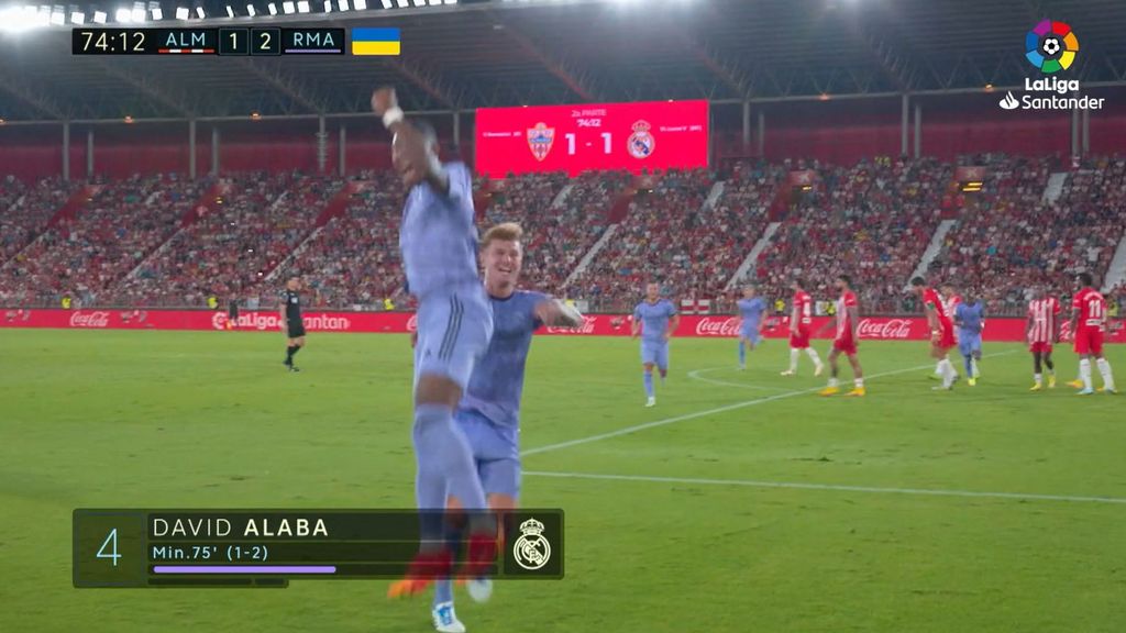 Almería 1-2 Real Madrid: Resumen del partido