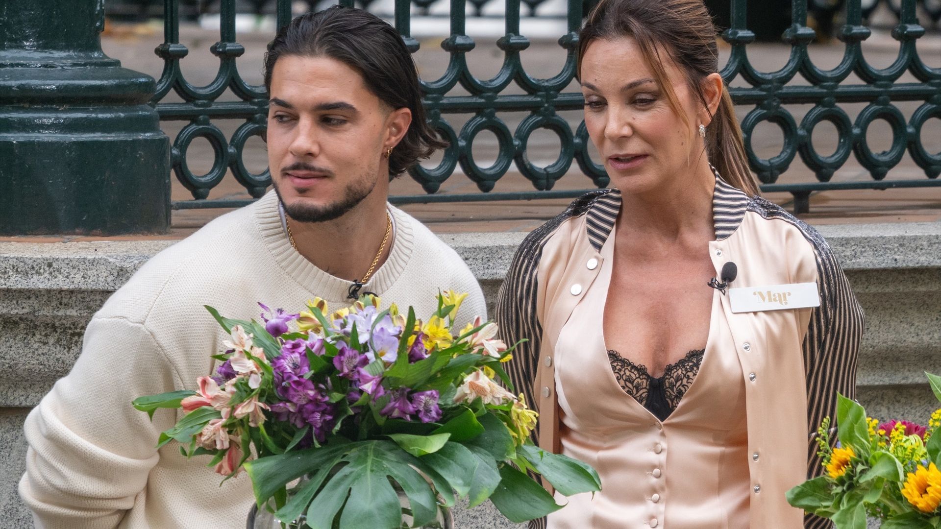 Carlo Costanzia y Mar Flores, trabajando juntos recientemente