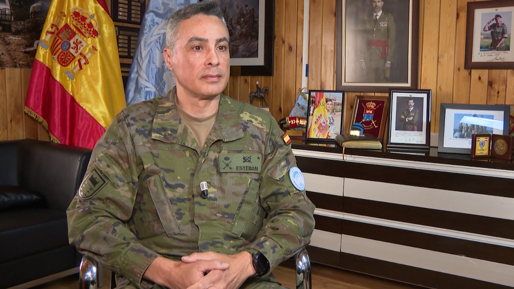 Entrevista al General Esteban, jefe de la Brigada Canarias XVI en el Líbano