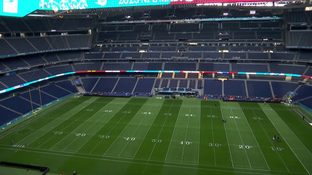 El Santiago Bernabéu ya es un estadio NFL: todo listo para el Miami Dolphins – Washington Commanders, emitido en Cuatro