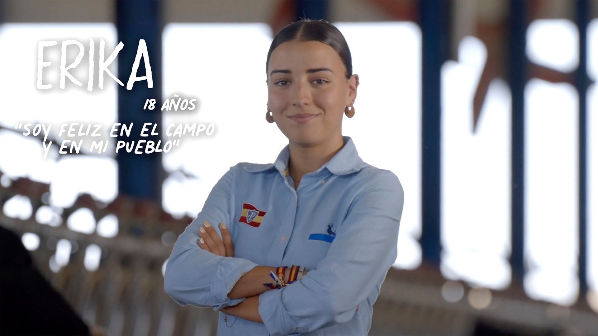 Érika: "Soy feliz en el campo y en mi pueblo"
