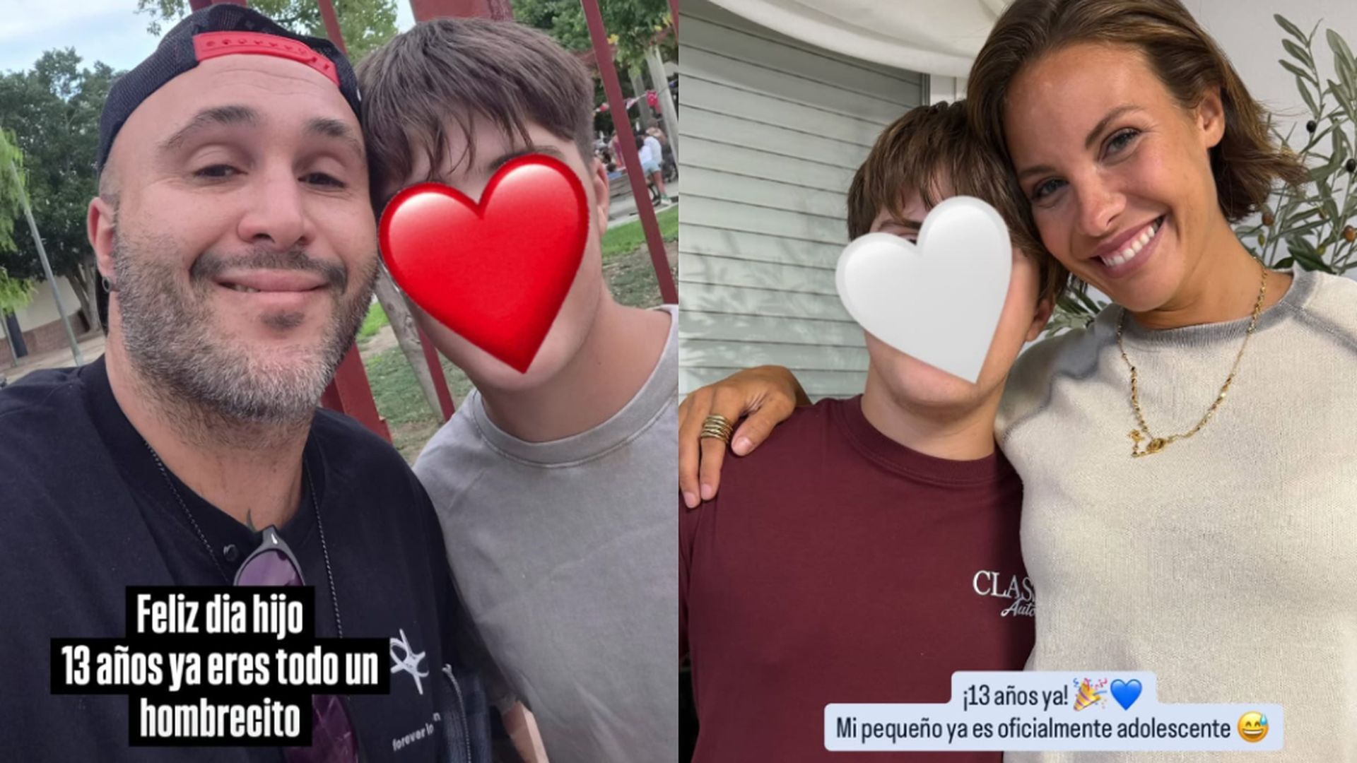 Kiko Rivera y Jessica Bueno posan con su hijo Fran al cumplir trece años