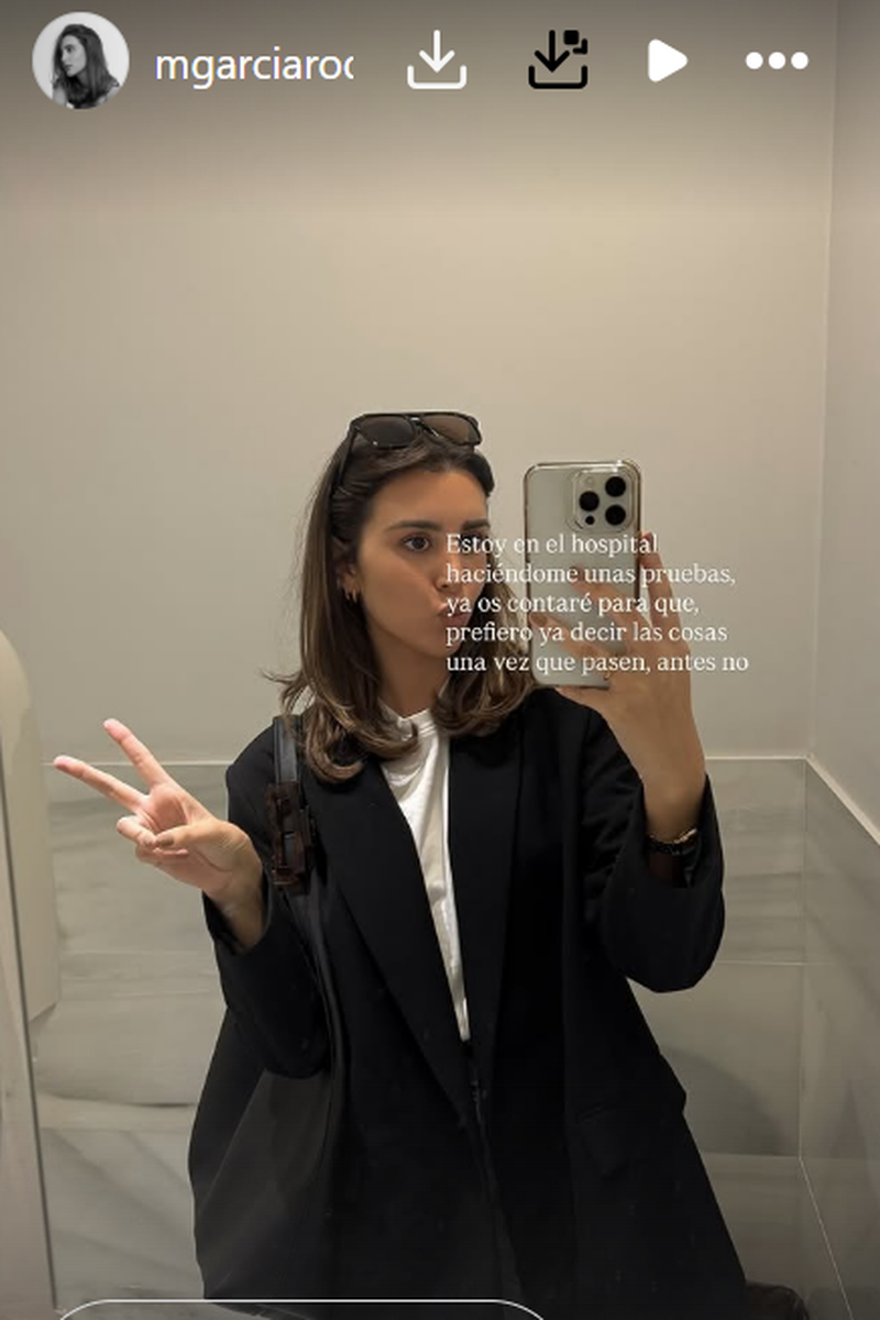 Marina García ha acudido al hospital para hacerse unas pruebas médicas