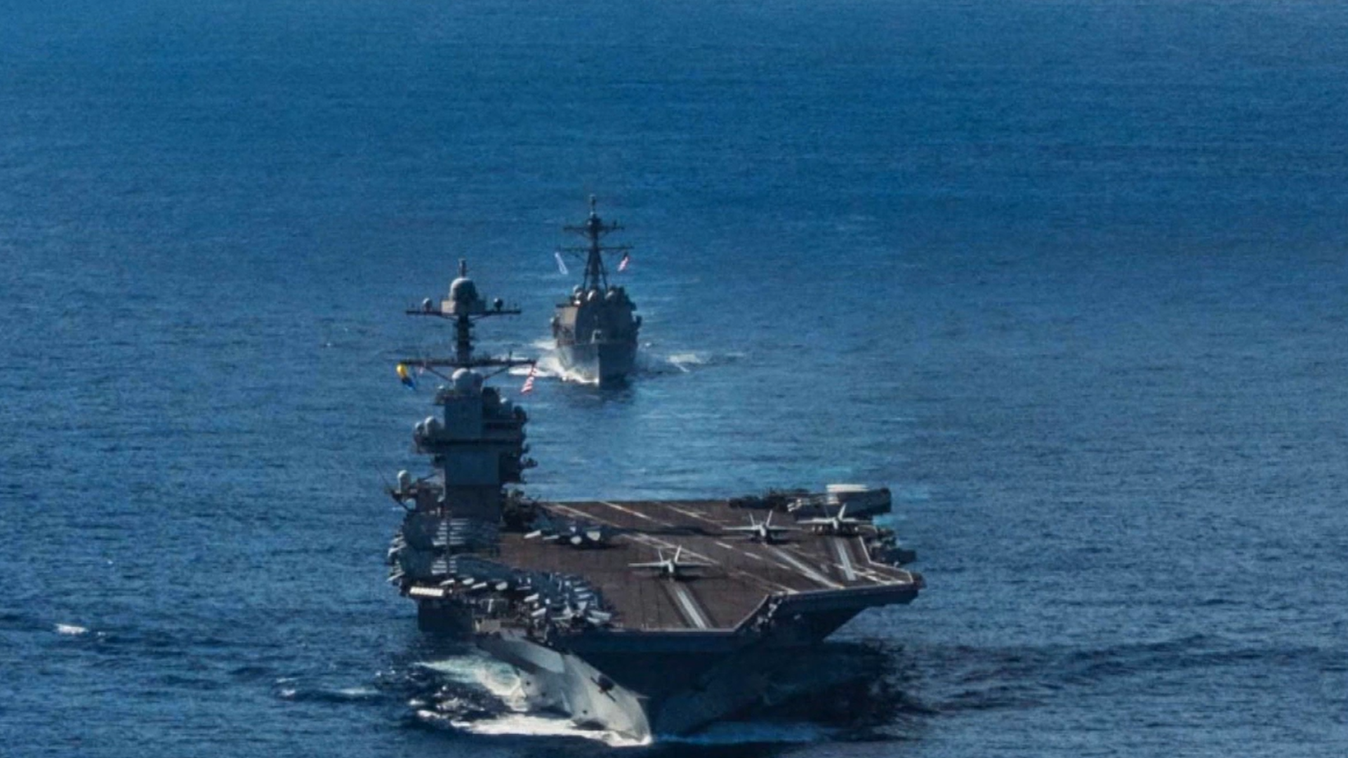 Nuevo paso de Trump contra Maduro: las primeras imágenes del Gerald Ford en el Caribe, el mayor buque jamás construido