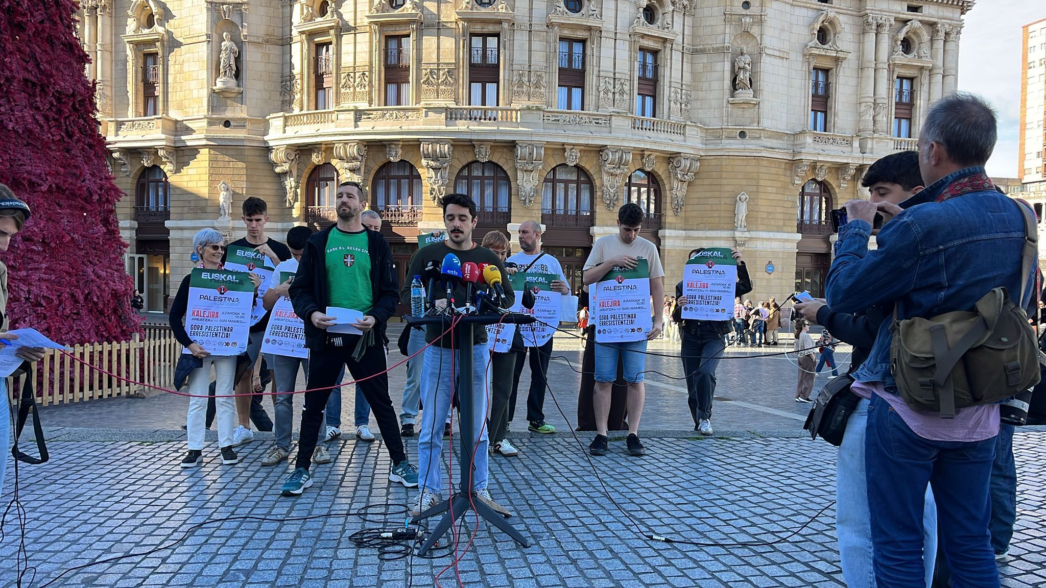 ‘Palestinarekin Elkartasuna’ este viernes por la mañana, en Bilbao