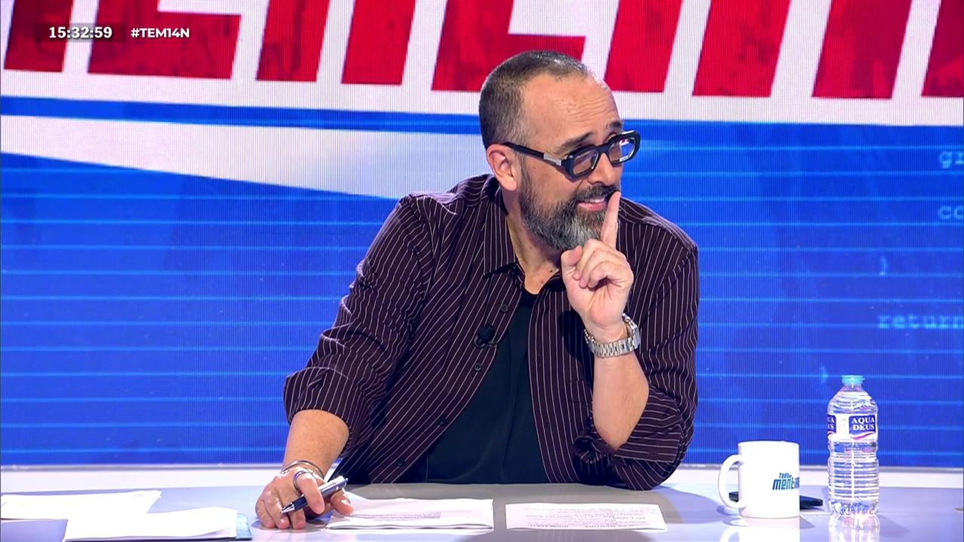 Risto Mejide, presentador de 'Todo es mentira', bromea con Ana Vázquez