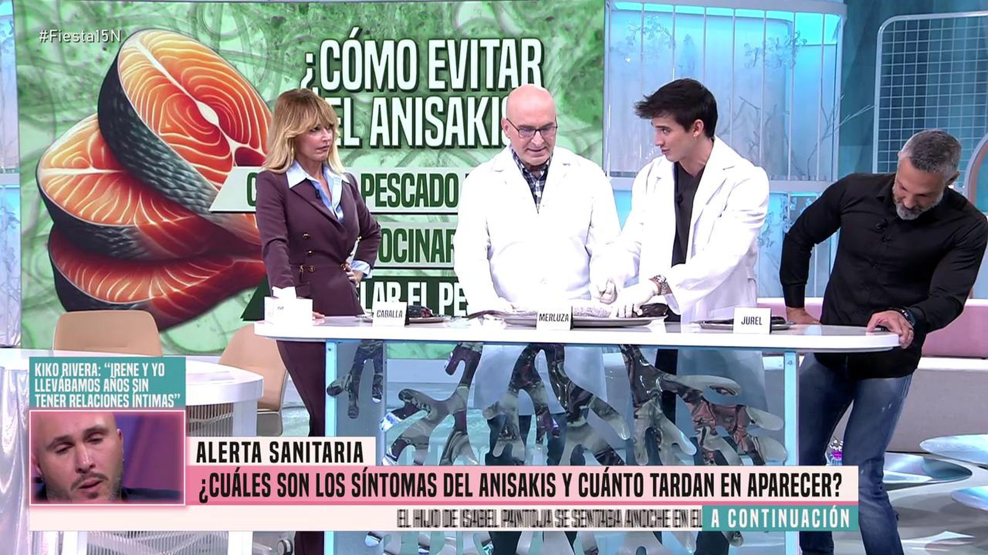 'Fiesta' encuentra anisakis en una pieza de pescado