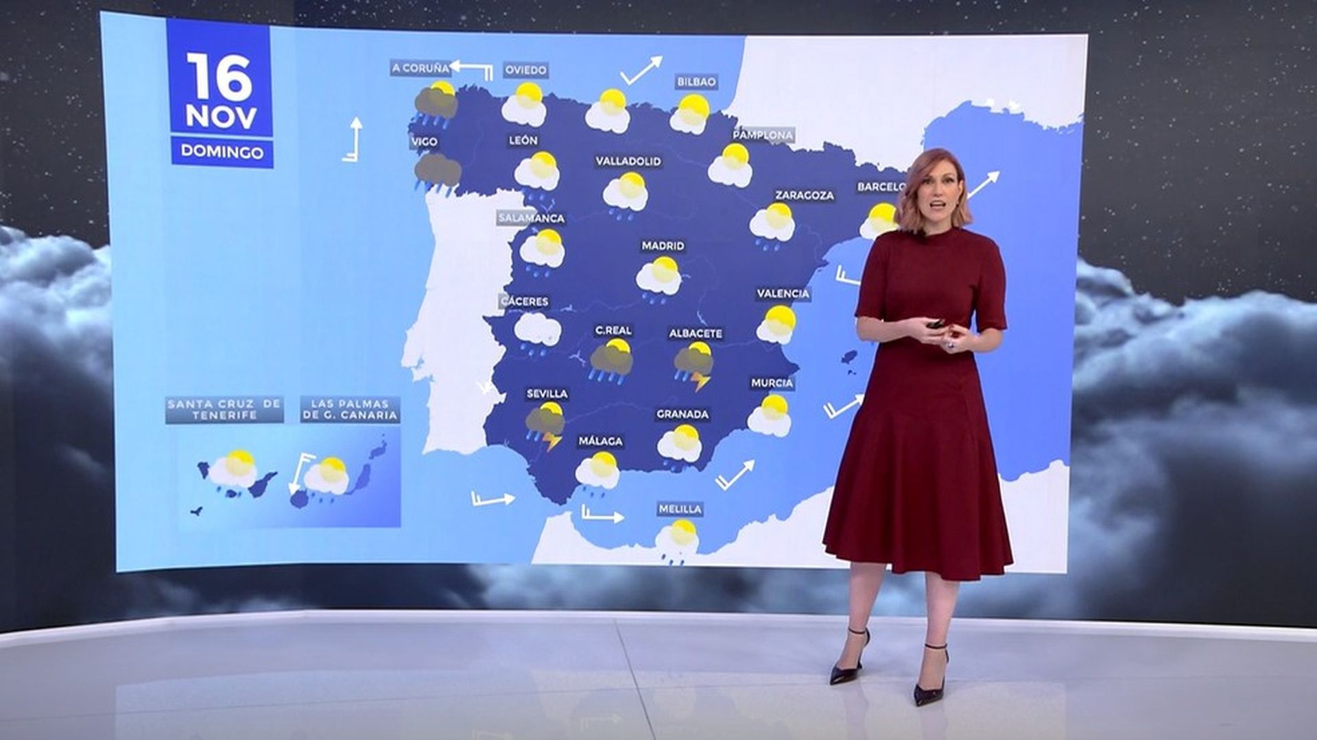 La borrasca Claudia se debilita este domingo, aunque mantiene una gran inestabilidad en Galicia, Andalucía y Baleares