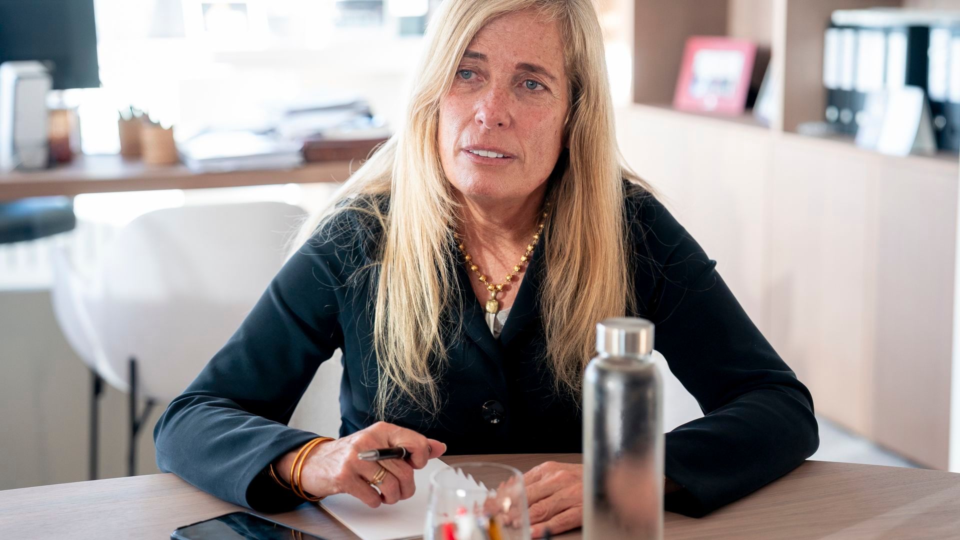 La consejera de Economía de la Comunidad de Madrid, Rocío Albert, durante una entrevista para Europa Press